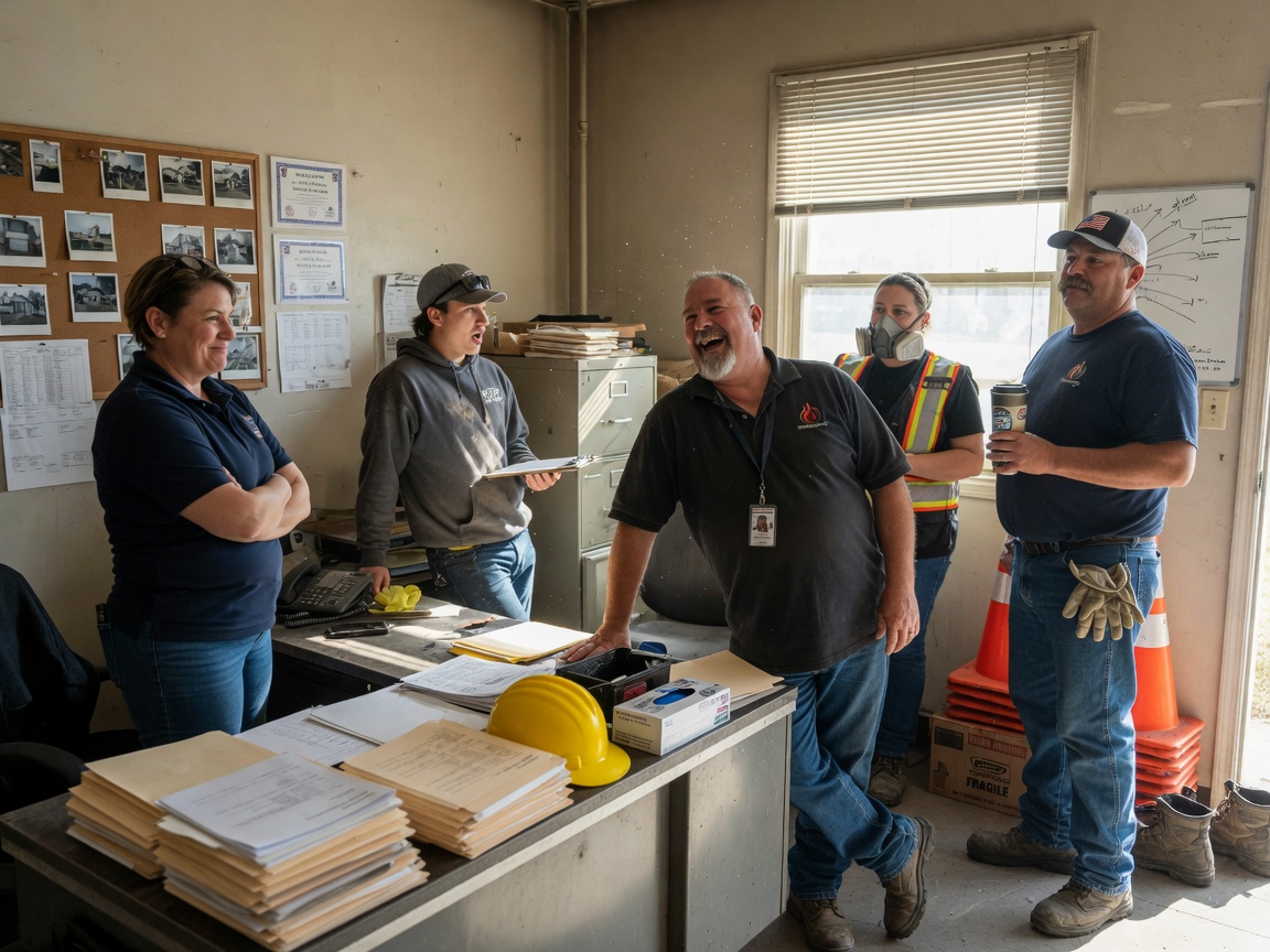The Utah Smoke Damage Restoration team at work in Riverton